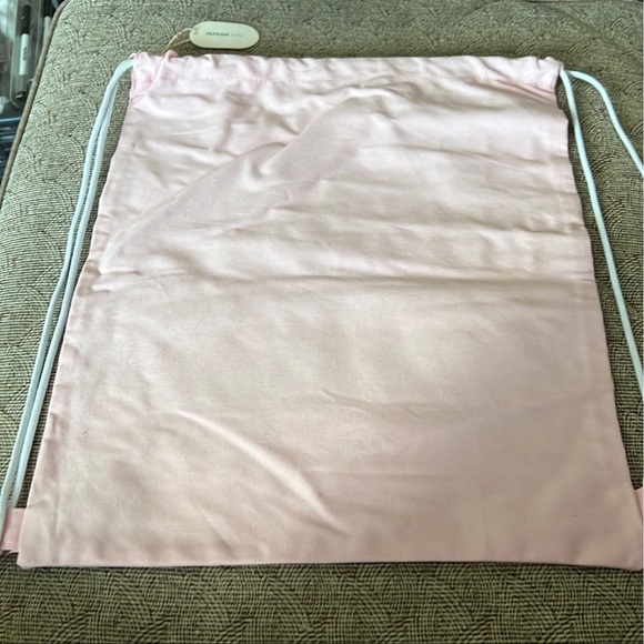 Mumuso Letters Patterned Drawstring Backpack - Picture 4 of 5